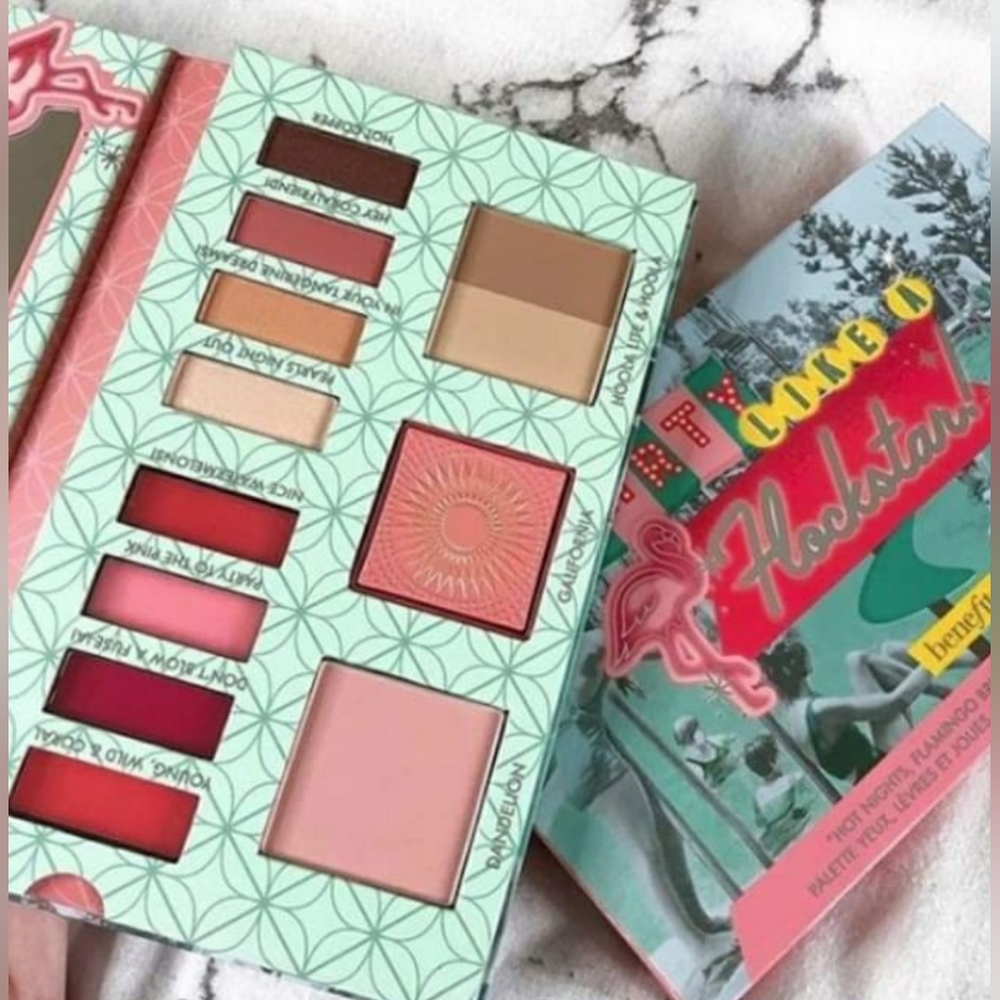 NWT Benefit Cosmetics Party Like a Flockstar Eye, Lip & Cheek Palette